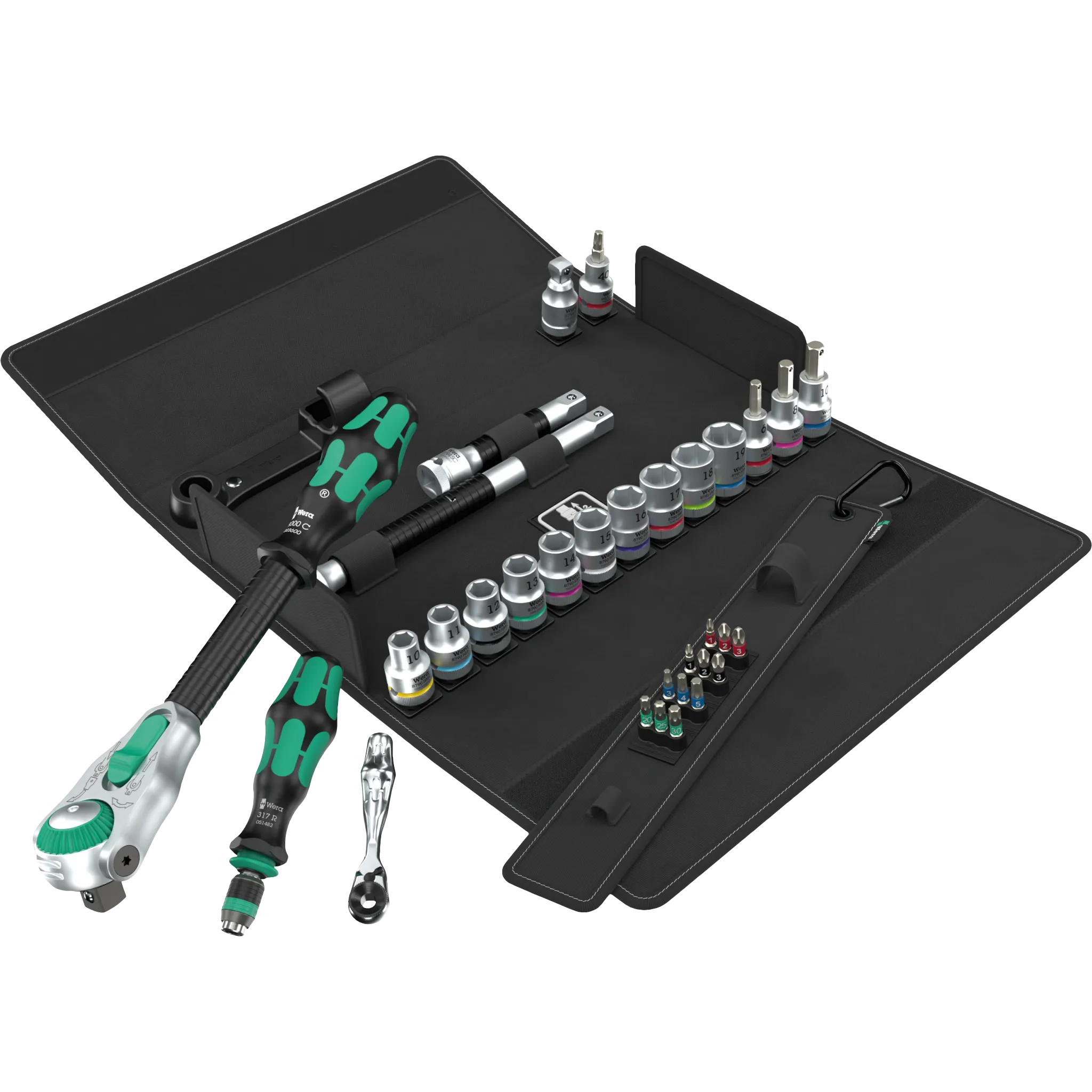 Wera Zyklop Speed Knarren Set 1/2 Zoll TR-Edition